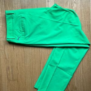 Puma Men's performance Lime Green golf Pants 33x32-excellent